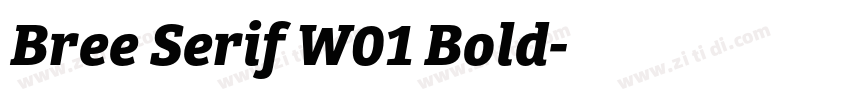 Bree Serif W01 Bold字体转换